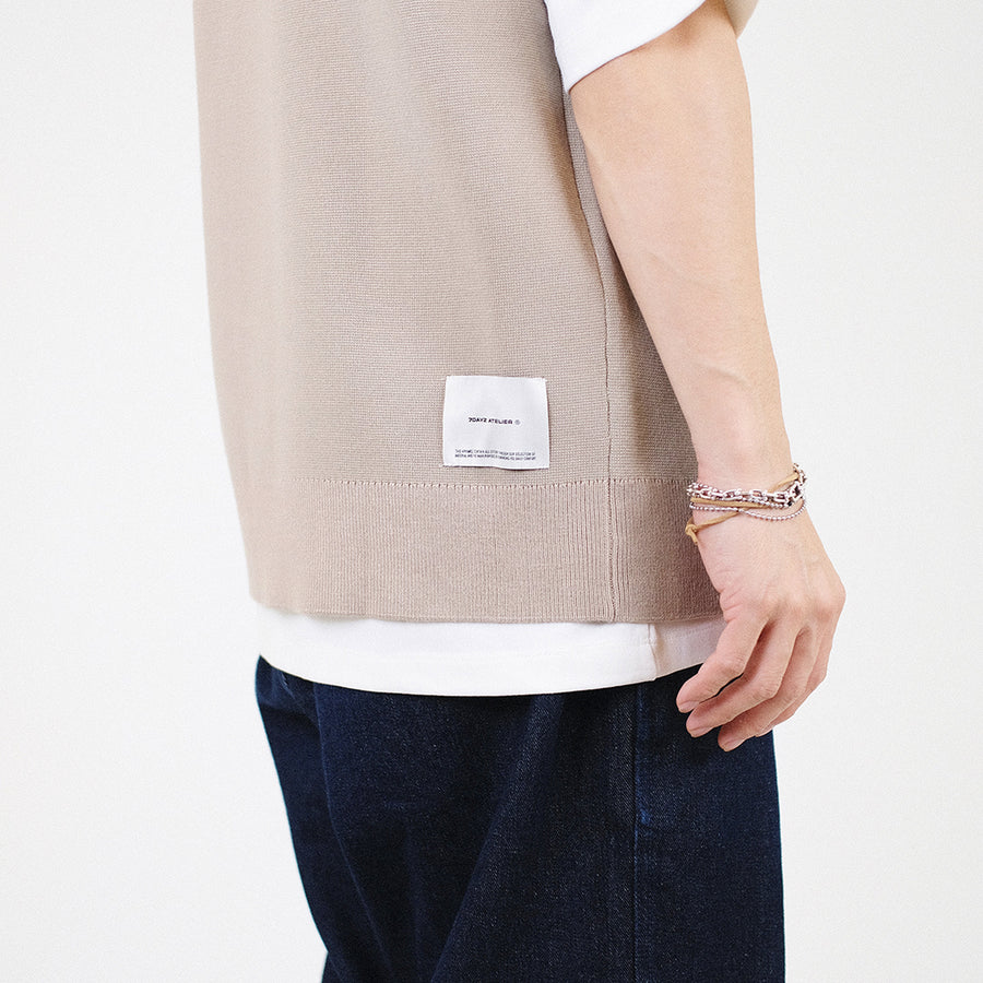 Men Vest Top - Khaki - SM2309134A