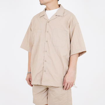 Men Oversized Shirt - Khaki - SM2309136A