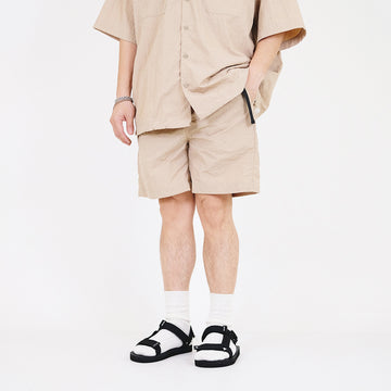 Men Nylon Shorts - Khaki - SM2309137A