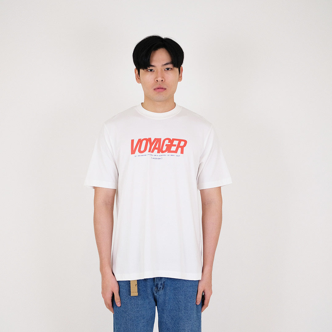 Men Graphic Tee - Off White - SM2310126A