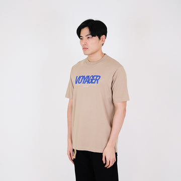 Men Graphic Tee - Khaki - SM2310126B