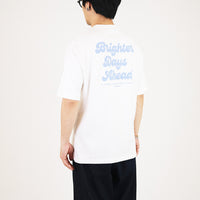 Men Printed Oversized Tee - Off White - SM2310145A