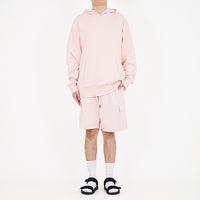 Men Printed Oversized Hoodie - Light Pink - SM2310146B