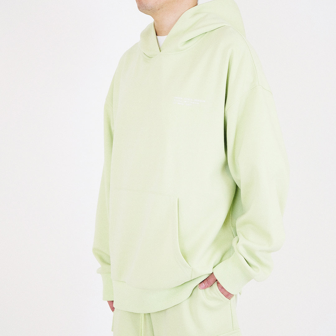 Men Printed Oversized Hoodie - Green - SM2310146C