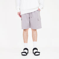 Men Cargo Sweat-Shorts - Light Grey - SM2310147C