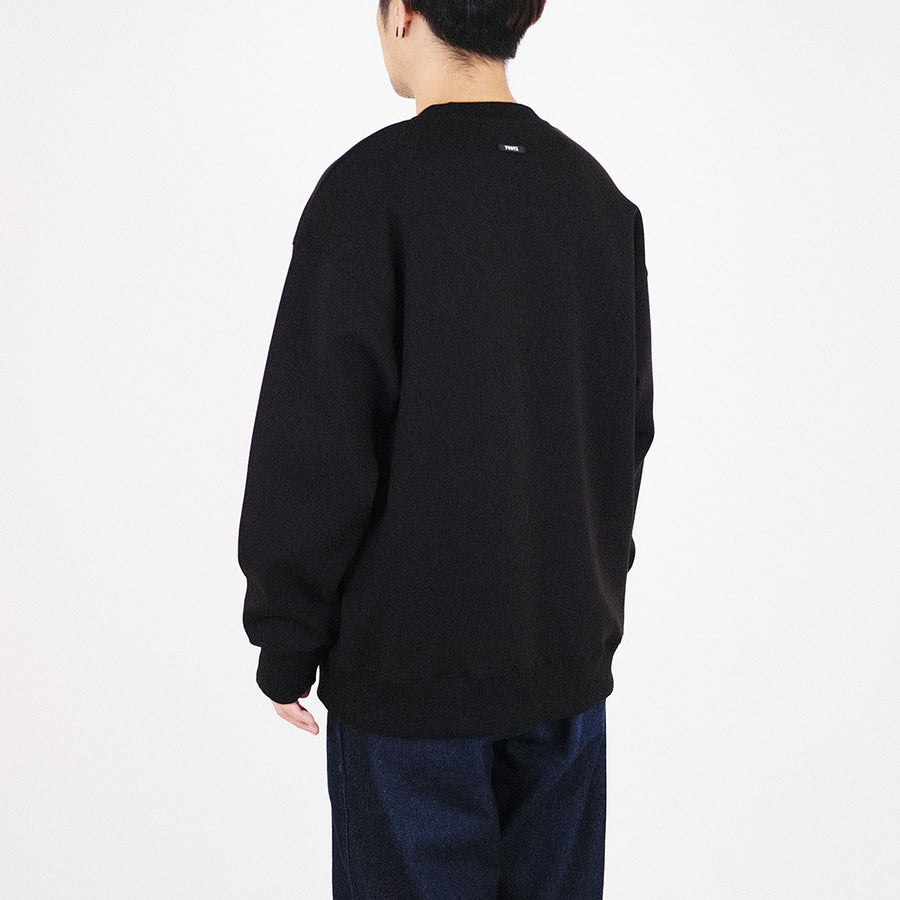 Men Oversized Sweatshirt - Black - SM2310151C