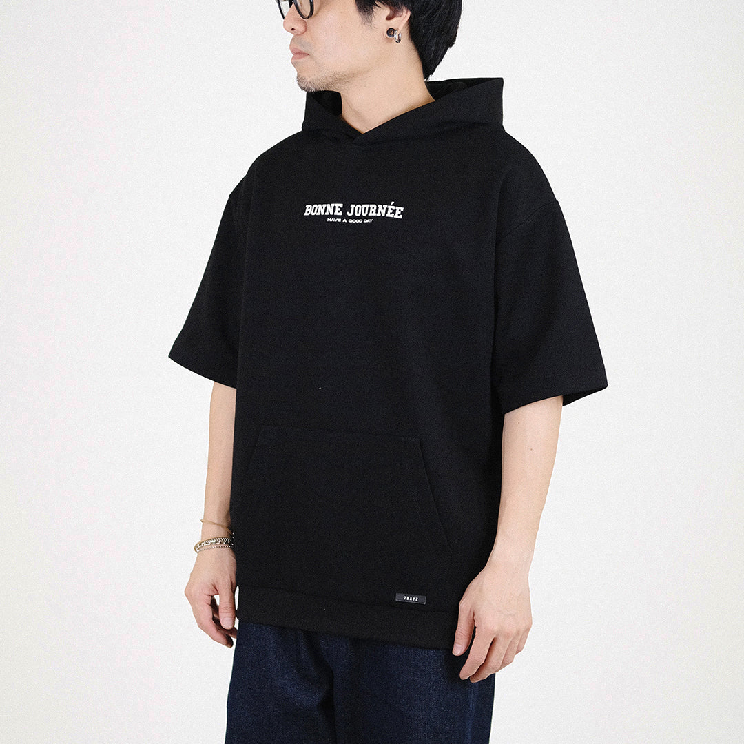 Men Printed Oversized Hoodie - Black - SM2310152D