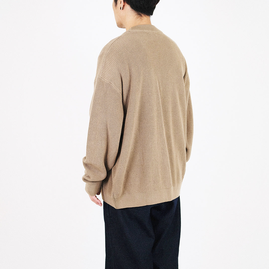 Men Oversized Cardigan - Coffee - SM2310153A