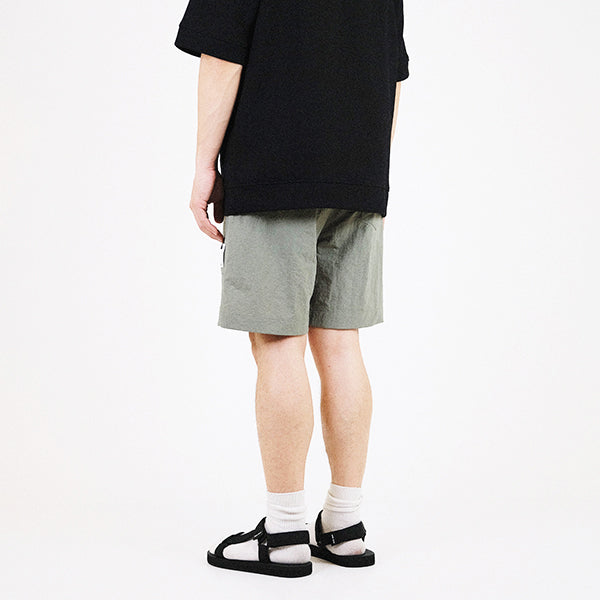 Men Nylon Shorts - Green - SM2310154B