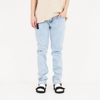 Men Skinny Long Jeans With Belt - Light Blue - SM2310157B