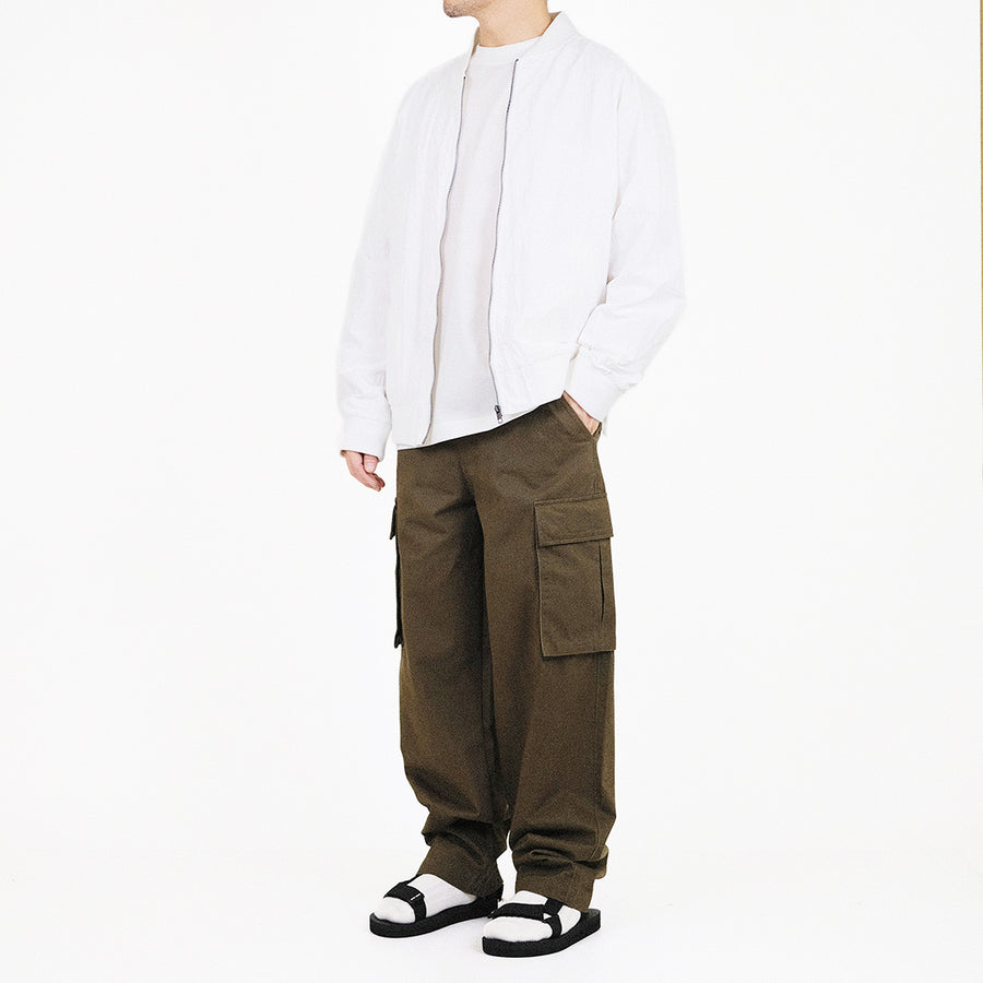 Men Oversized Jacket - Off White - SM2310159A