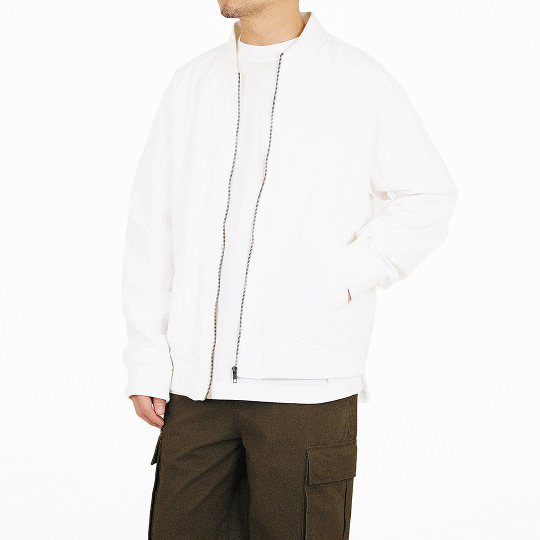 Men Oversized Jacket - Off White - SM2310159A