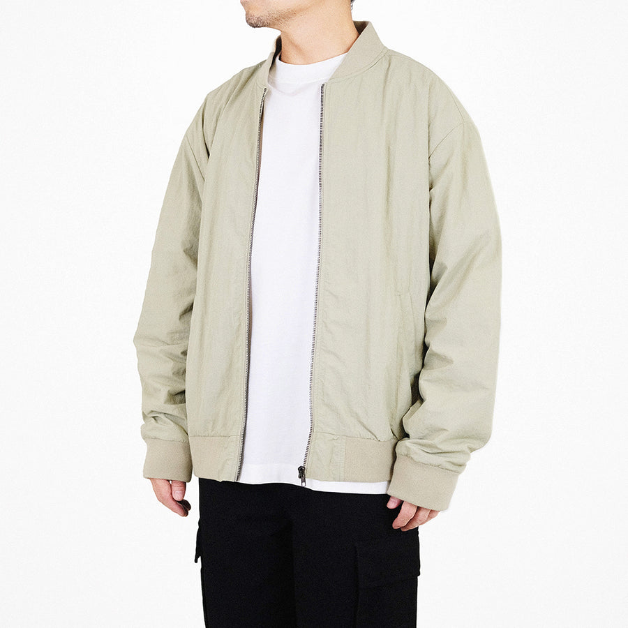 Men Oversized Jacket - Khaki - SM2310159B