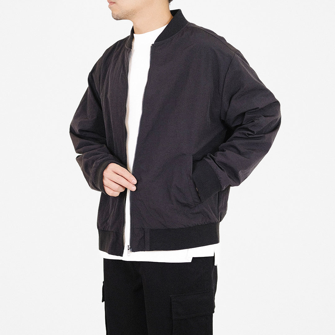 Men Oversized Jacket - Black - SM2310159C