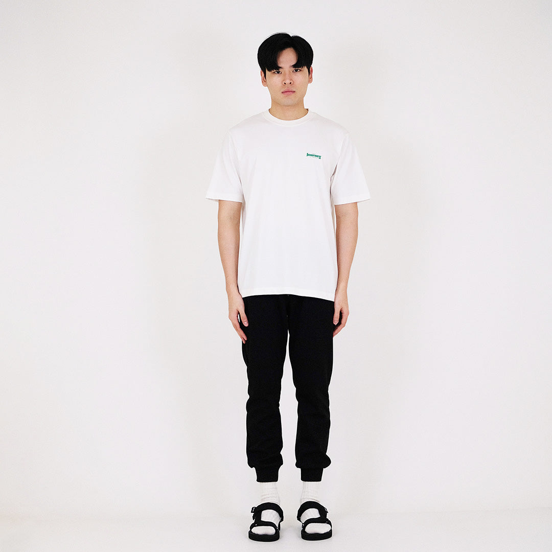 Men Graphic Tee - Off White - SM2311139A