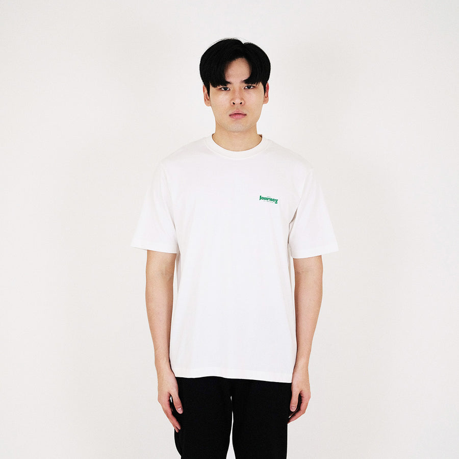 Men Graphic Tee - Off White - SM2311139A