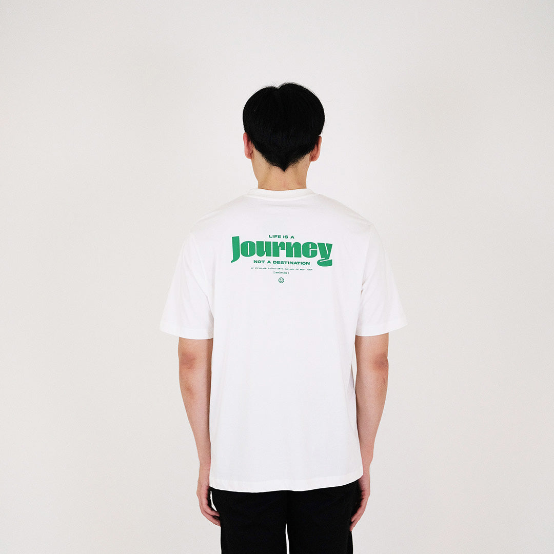 Men Graphic Tee - Off White - SM2311139A
