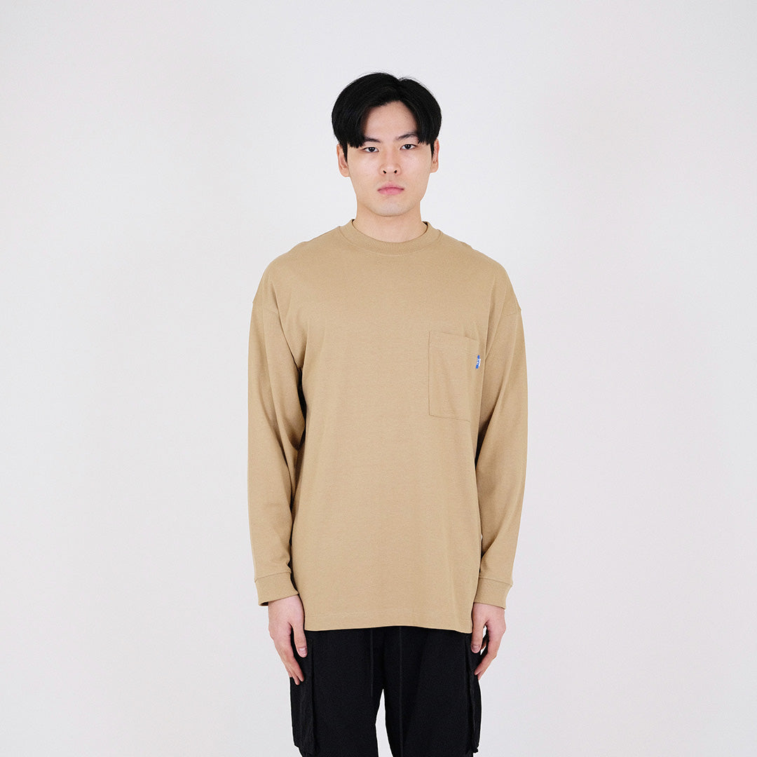 Men Oversized Sweatshirt - Latte - SM2311165B