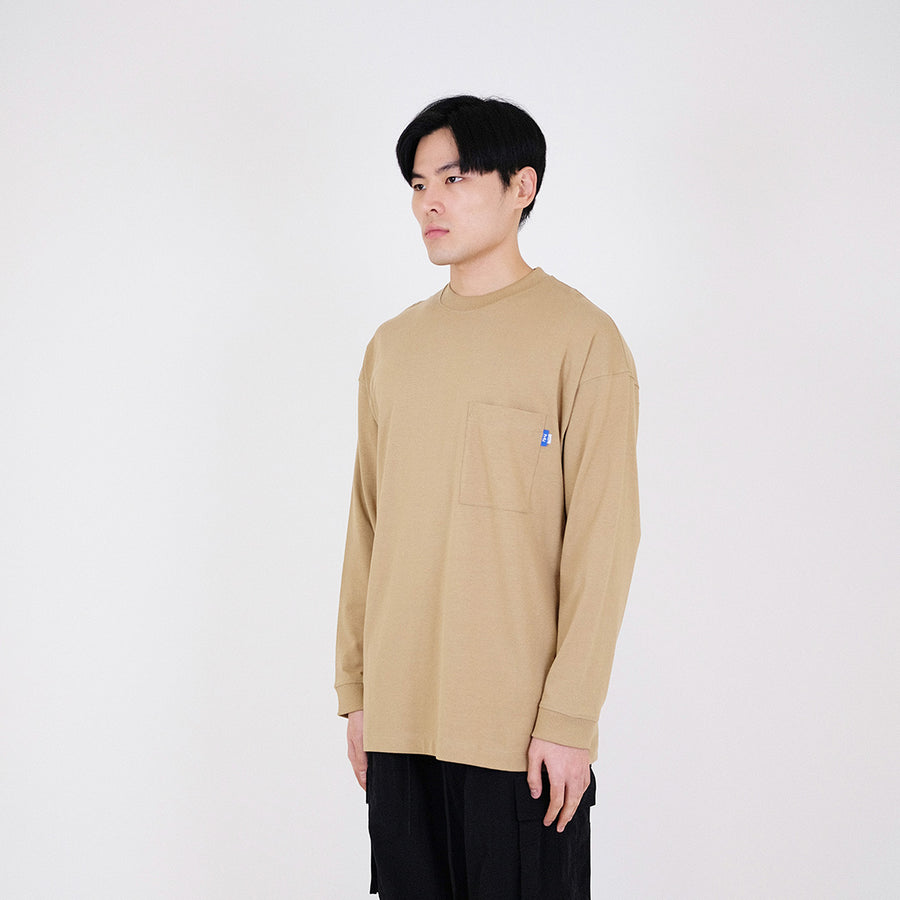 Men Oversized Sweatshirt - Latte - SM2311165B