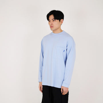 Men Oversized Sweatshirt - Light Blue - SM2311165C