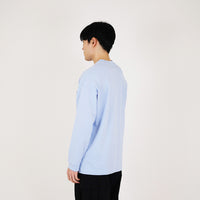 Men Oversized Sweatshirt - Light Blue - SM2311165C