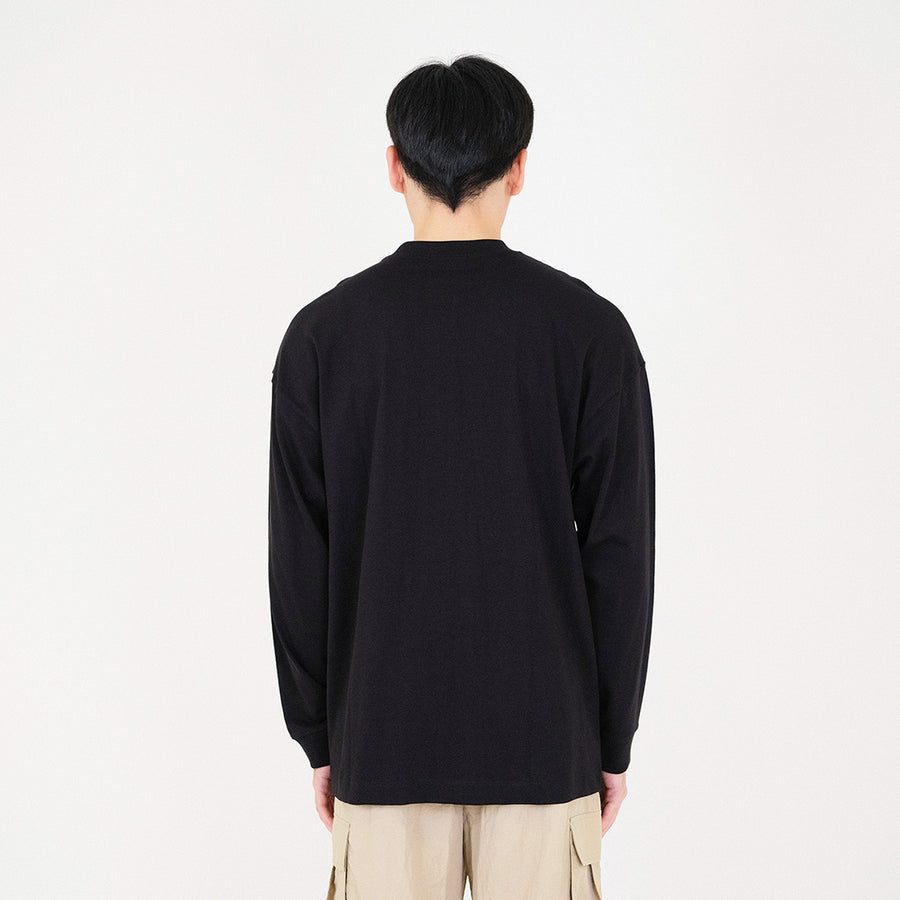 Men Oversized Sweatshirt - Black - SM2311165D