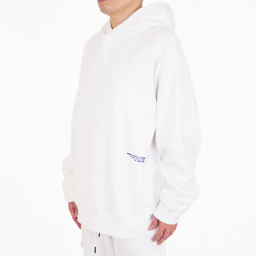 Men Printed Oversized Hoodie - Off White - SM2311168A