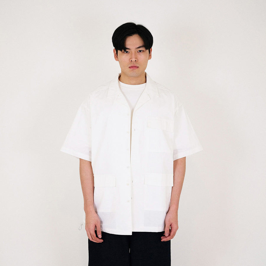 Men Oversized Shirt - Off White - SM2311169A