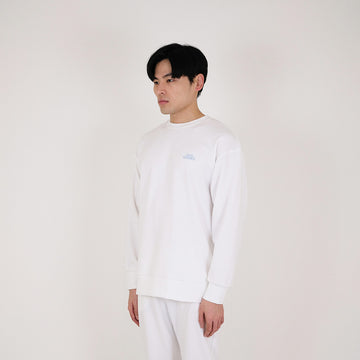 Men Embroidery Oversized Sweatshirt - Off White - SM2311170A