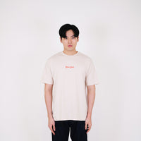 Men Graphic Tee - Sand - SM2312145A