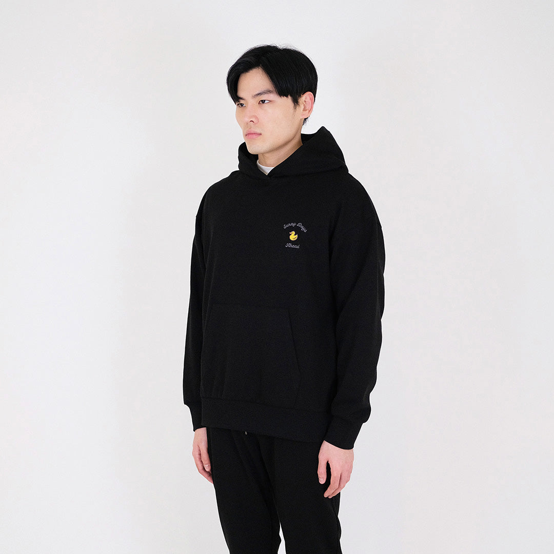 Men Embroidery Oversized Hoodie - Black - SM2312182D