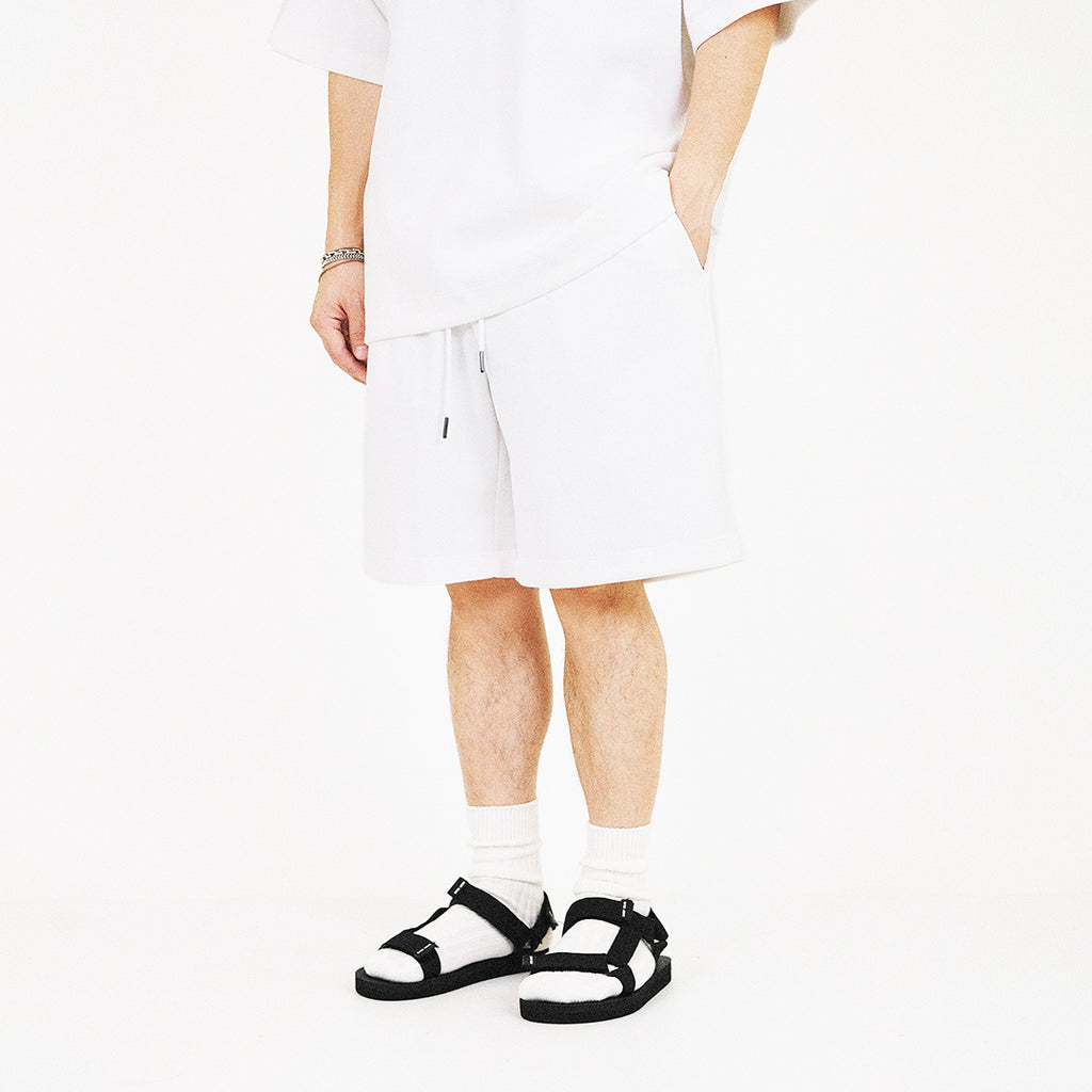 Men Oversized Pique Top - Off White - SM2509153A