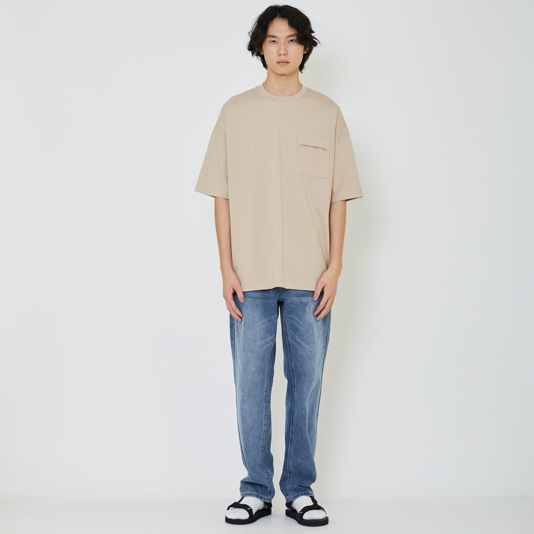 Men Essential Ultra-Wide Pocket Tee - SM2401003