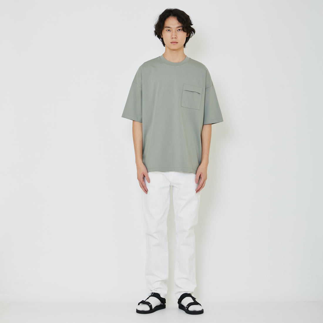 Men Essential Ultra-Wide Pocket Tee - SM2401003