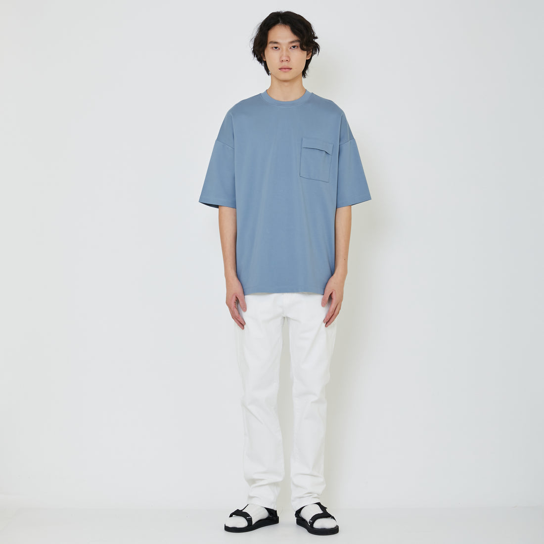 Men Essential Ultra-Wide Pocket Tee - SM2401003