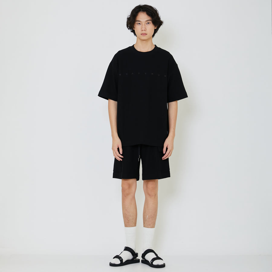 Men Oversized Waffle Knit Top - SM2401007