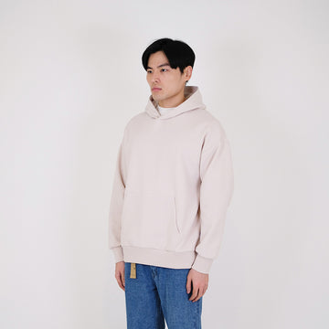 Men Printed Oversized Hoodie - Sand - SM2401009A