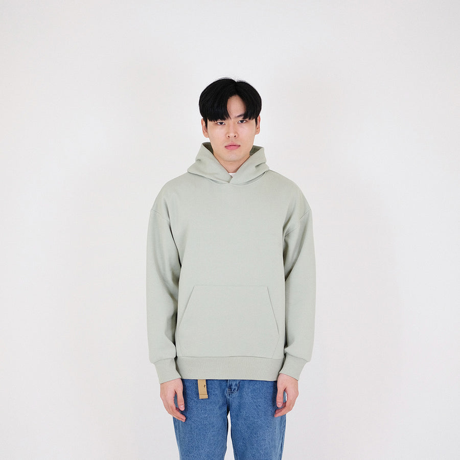 Men Printed Oversized Hoodie - Mint - SM2401009B