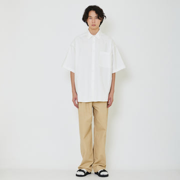 Men Oversized Stripe Shirt - Off White - SM2401012A