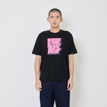 Men Graphic Tee - Black - SM2401066D