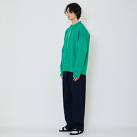 Men Oversized Polo Sweater - Green - SM2402028B