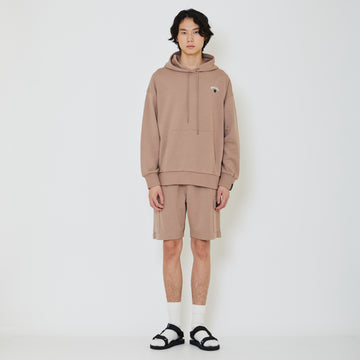 Men Embroidery Oversized Hoodie - Khaki - SM2402030C