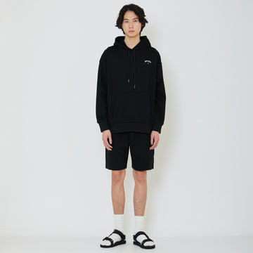 Men Embroidery Oversized Hoodie - Black - SM2402030D