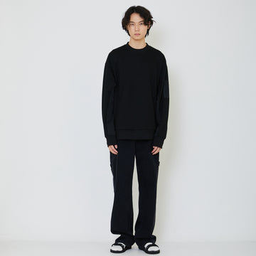 Men Oversized Sweatshirt - Black - SM2402031C