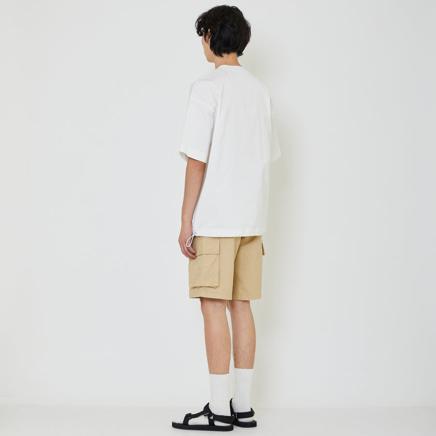 Men Oversized Top - Off White - SM2402032A