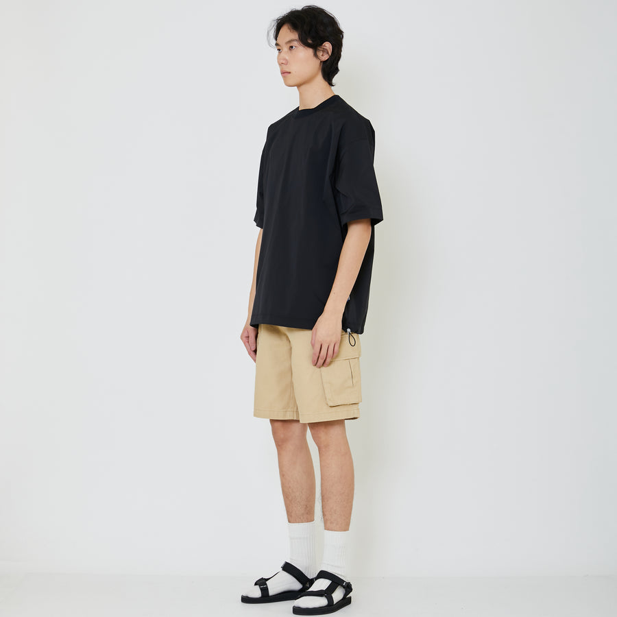 Men Oversized Top - Black - SM2402032B