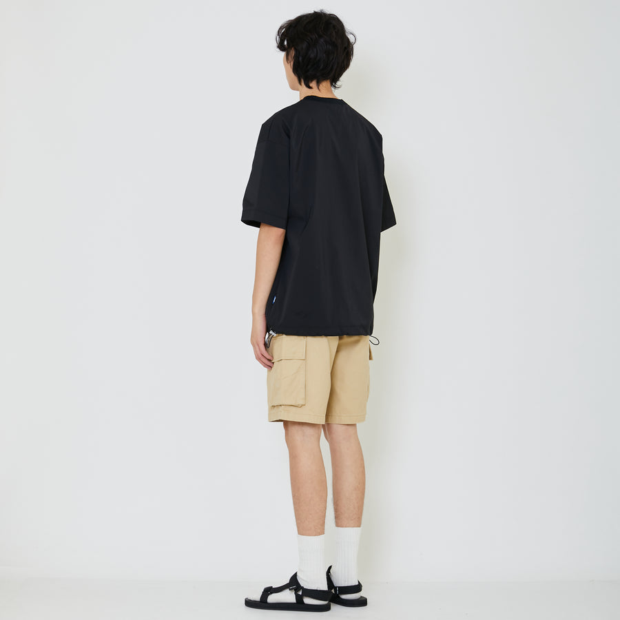 Men Oversized Top - Black - SM2402032B