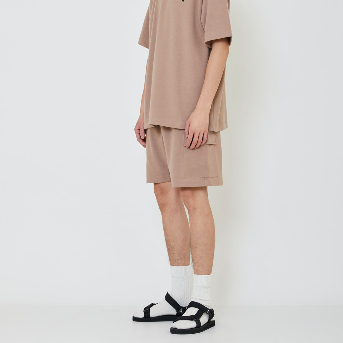 Men Cargo Shorts - Khaki - SM2402033B