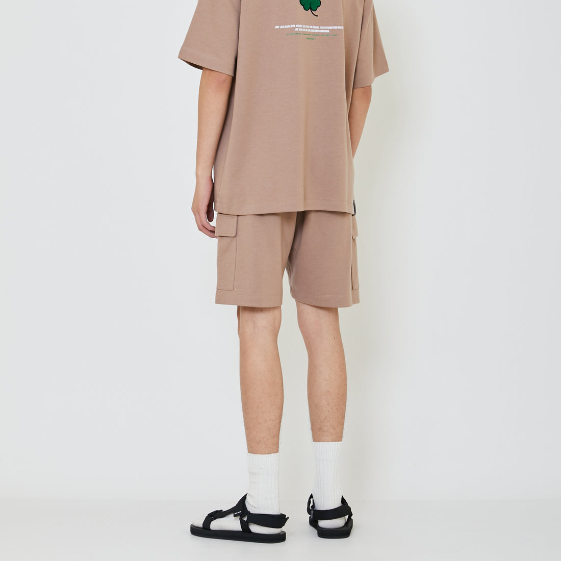 Men Cargo Shorts - Khaki - SM2402033B