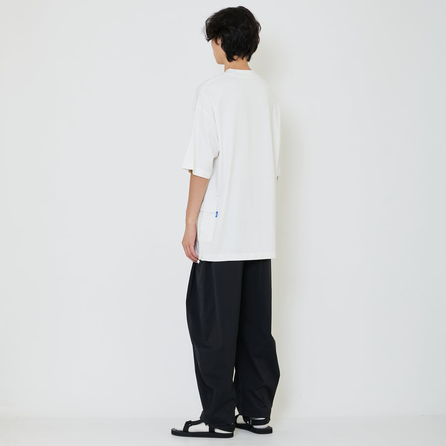 Men Oversized Combined Top - Off White - SM2403044A